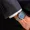 BORBET Herrenarmbanduhr - Stahlarmband mit blauem Zifferblatt 1