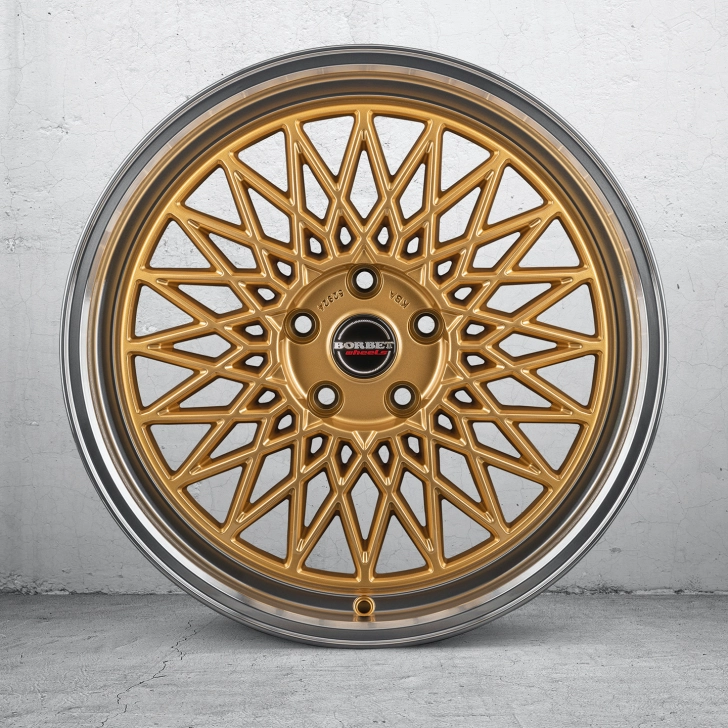 BORBET B- gold rim polished 3