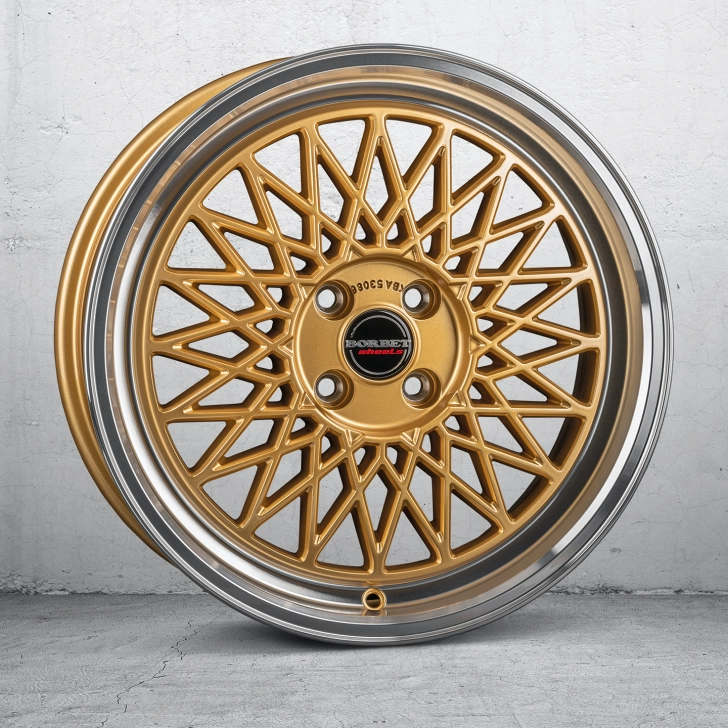 BORBET B- gold rim polished 4-loch 4