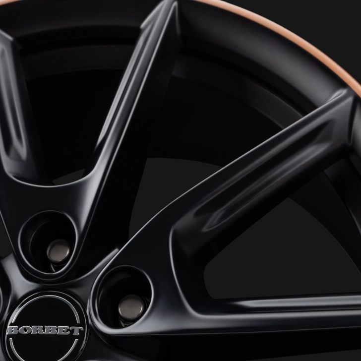 LX18 black matt copper rim 05
