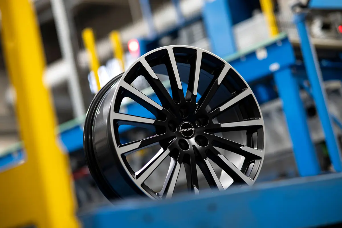 2025 BORBET BX15 black polished matt HO BORBET7707 klein