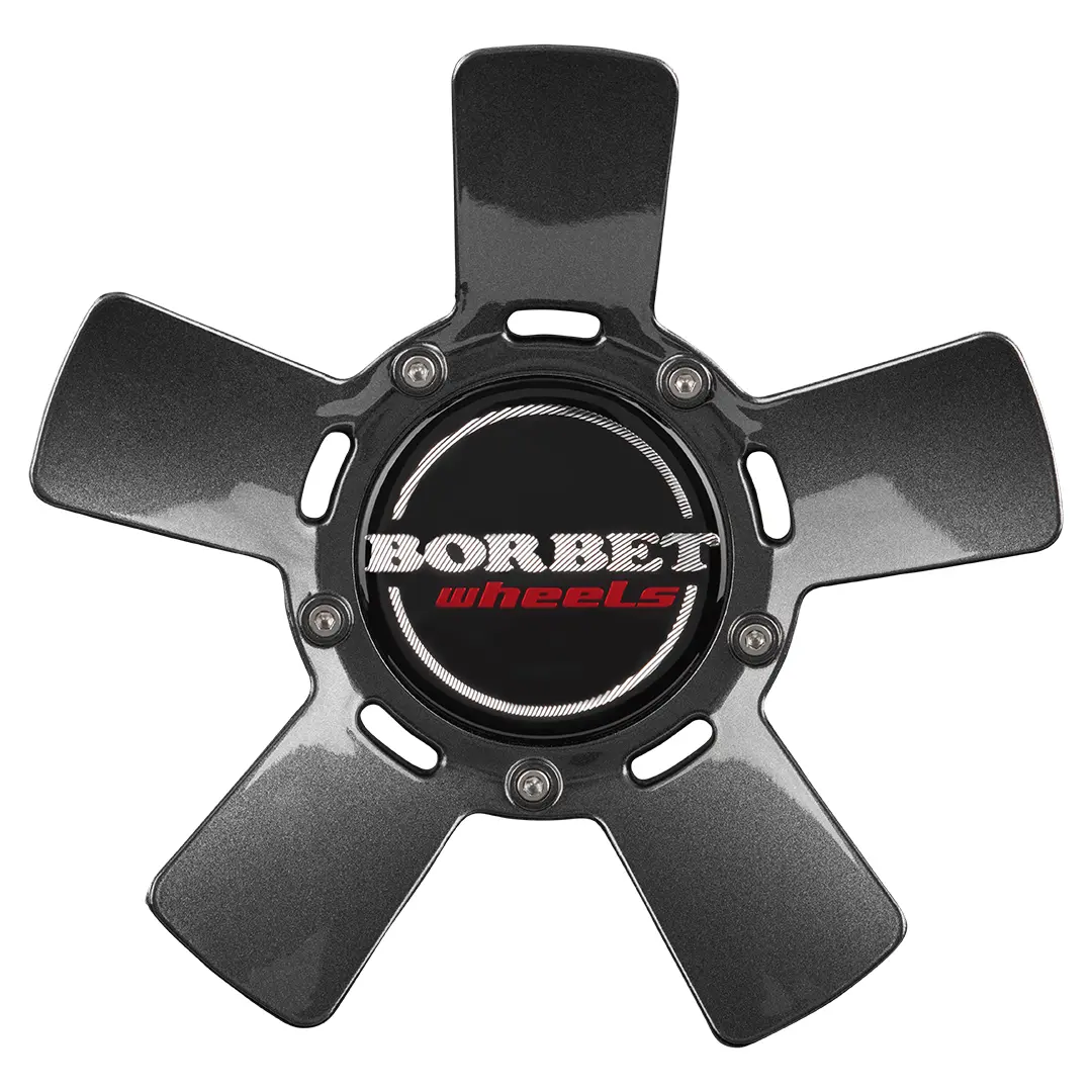 BORBET Felgendeckel DY dark grey polished matt